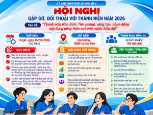 Nha Bích tổ chức hội nghị gặp gỡ, đối thoại với thanh niên năm 2026