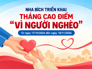 Nha Bích triển khai tháng cao điểm “vì người nghèo” năm 2026