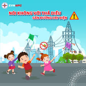 Nghiêm cấm hành vi thả diều gần đường dây điện
