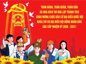 Cử tri xã Nha Bích tích cực, hăng hái tham gia bầu cử