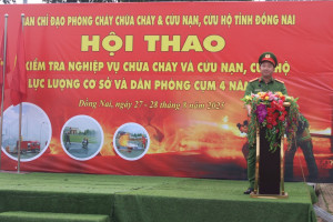 Hội thao Kiểm tra nghiệp vụ chữa cháy và cứu nạn, cứu hộ lực...