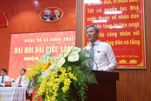 ngày 14 8 dại biểu hội đảng bộ xã nhơn trạch lần thứ 1