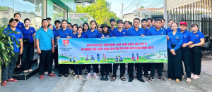 Đoàn thanh niên xã Nhơn Trạch tổ chức lễ ra quân chiến dịch Làm cho thế giới sạch hơn và docx