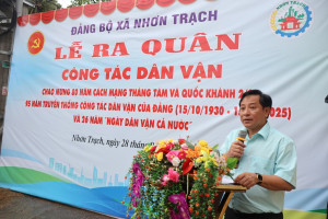 Xã Nhơn trạch ra quân làm công tác dân vận giúp dân