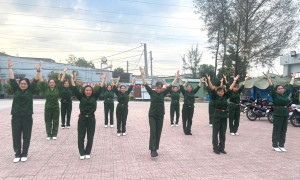 Câu lạc bộ Dân vũ Quê hương tại ấp Mỹ Khoan, góp phần tạo...