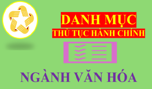 Danh mục ngành văn hóa