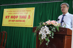 Kỳ họp HĐND xã Nhơn Trạch lần thứ 3 thông qua các Tờ trình về dự toán ngân sách docx