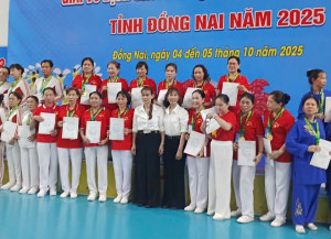 Xã Nhơn Trạch xuất sắc đạt giải Nhất tại Giải vô địch các Câu lạc bộ Thể dục dưỡng sinh tỉnh Đồng Nai năm 2025 docx