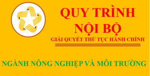 Danh mục quy trình nội bộ ngành Nông nghiệp Môi trường