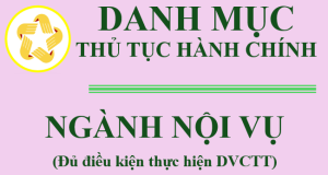 DVCTT ngành Nội vụ