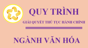 Quy trình ngành Văn hóa