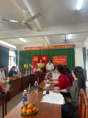 ĐOÀN CÔNG TÁC CỦA SỞ GIÁO DỤC VÀ ĐÀO TẠO TIẾN HÀNH KIỂM ĐỊNH...