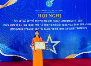 Hợp tác xã Dịch vụ Nông nghiệp Trường Phát được Trung ương Hội Liên hiệp Phụ nữ Việt Nam tuyên dương docx