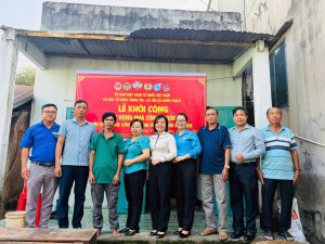 Ủy ban Mặt trận Tổ Quốc Việt Nam xã Nhơn Trach tổ chức lễ khởi công xây dựng nhà tình thương