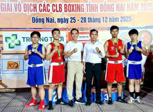 Xã Nhơn Trạch đạt 04 huy chương tại Giải vô địch các Câu lạc bộ Boxing tỉnh Đồng Nai năm 2025