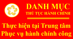 Danh mục TTHC cấp xã