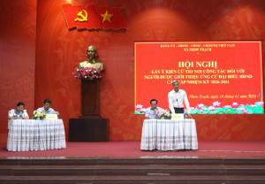 Hội nghị lấy ý kiến cử tri nơi công tác đối với người ứng cử đại biểu HĐND tỉnh và HĐND xã nhiệm kỳ 2026 – 2031