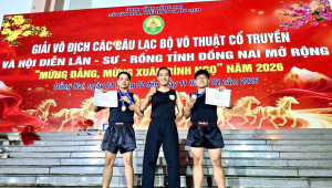 Xã Nhơn Trạch giành 03 huy chương tại Giải Vô địch các CLB Võ cổ truyền tỉnh Đồng Nai năm 2026