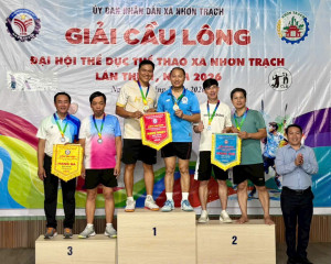 Tổ chức thành công Giải cầu lông - Đại hội Thể dục Thể thao xã Nhơn Trạch lần thứ I năm 2026
