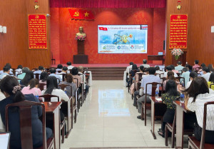 Xã Nhơn Trạch dự trực tuyến Hội nghị toàn quốc quán triệt Nghị quyết số 79 và Nghị quyết số 80 của Bộ Chính trị