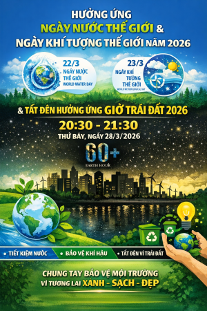Xã Nhơn Trạch hưởng ứng Ngày Nước thế giới, Ngày Khí tượng thế giới và Giờ Trái đất năm 2026