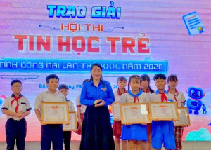 Học sinh xã Nhơn Trạch đạt nhiều giải thưởng tại Cuộc thi Tin học trẻ tỉnh Đồng Nai năm 2026