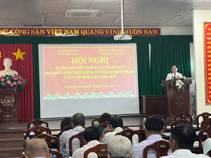 Xã Nhơn Trạch tổ chức Hội nghị tuyên truyền pháp luật về bầu cử đại biểu Quốc hội khóa XVI và đại biểu HĐND các cấp, nhiệm kỳ 2026–2031