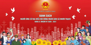 DACH SÁCH NGƯỜI ỨNG CỬ ĐẠI BIỂU HỘI ĐỒNG NHÂN DÂN XÃ NHƠN...