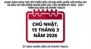 DANH SÁCH KHU VỰC BỎ PHIẾU BẦU CỬ ĐẠI BIỂU QUỐC HỘI KHÓA XVI...