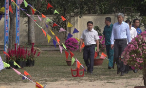 Lãnh đạo xã Nhơn Trạch kiểm tra công tác chuẩn bị Hội trại Tòng quân năm 2026