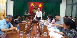 Bí thư Đảng ủy xã Nhơn Trạch tiếp công dân định kỳ