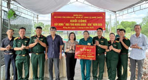 Khởi công xây dựng “Nhà tình nghĩa quân – dân”