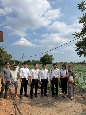 Hội Nông dân xã Nhơn Trạch thẩm định dự án trồng và kinh doanh sen