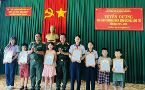 Tuyên dương 33 con cán bộ, chiến sĩ “Học giỏi Sống tốt” năm 2026