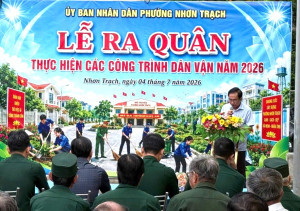 Phường Nhơn Trạch ra quân làm công tác dân vận giúp dân
