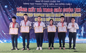 Trao giải cuộc thi sáng tạo thanh thiếu niên, nhi đồng Cụm 2