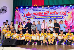 Hơn 90 thí sinh tham dự Liên hoan Vũ điệu trẻ phường Nhơn Trạch năm 2026