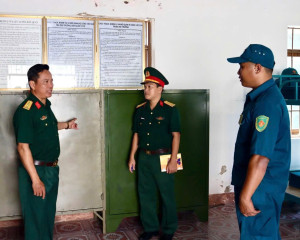 BỘ CHQS THÀNH PHỐ ĐỒNG NAI KIỂM TRA CÔNG TÁC SẴN SÀNG CHIẾN ĐẤU TẠI NHƠN TRẠCH