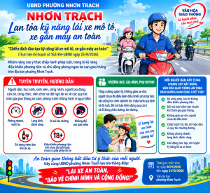 Nhơn Trạch lan tỏa kỹ năng lái xe mô tô, xe gắn máy an toàn