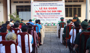 Ban Chỉ huy Quân sự phường Nhơn Trạch ra quân làm công tác...