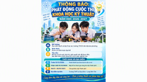 THÔNG BÁO: PHÁT ĐỘNG CUỘC THI KHOA HỌC KỸ THUẬT NĂM HỌC...
