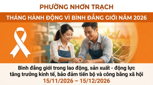 HƯỞNG ỨNG THÁNG HÀNH ĐỘNG VÌ BÌNH ĐẲNG GIỚI NĂM 2026: ĐỘNG...