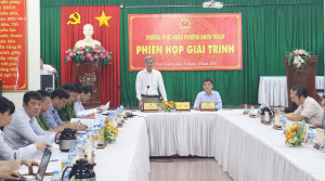 HĐND phường tổ chức phiên họp nghe giải trình công tác quản...