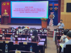 Tập huấn nghiệp vụ xử phạt vi phạm hành chính trong lĩnh vực Quốc phòng, Cơ yếu