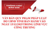 THÔNG CÁO BÁO CHÍ Văn bản quy phạm pháp luật của UBND tỉnh ban hành trong lĩnh vực Công Thương