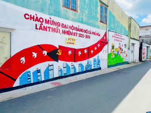 LỄ RA MẮT CÔNG TRÌNH CHÀO MỪNG ĐẠI HỘI ĐẢNG TẠI PHỐ 2, ẤP PHÚ LỢI 1, XÃ PHÚ HÒA