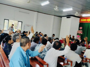 Tổ chức các Hội nghị cho người ứng cử đại biểu Hội đồng nhân dân xã Phú Hòa khóa XIII, nhiệm kỳ 2026 - 2031 tiếp xúc cử tri vận động bầu cử