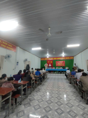 Hội nghị tiếp xúc cử tri vận động bầu cử đại biểu Hội đồng nhân dân nhiệm kỳ 2026–2031 tại ấp Phú Lợi 3