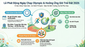 UBND xã Phú Hòa tổ chức Lễ phát động Ngày chạy Olympic