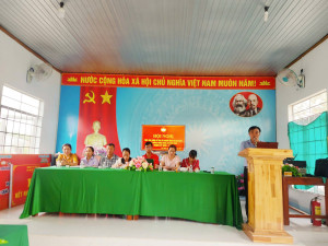 Hội nghị tiếp xúc cử tri với những người ứng cử đại biểu HĐND xã Phú Hòa , nhiệm kỳ 2026–2031 tại ấp Phú Điền 4